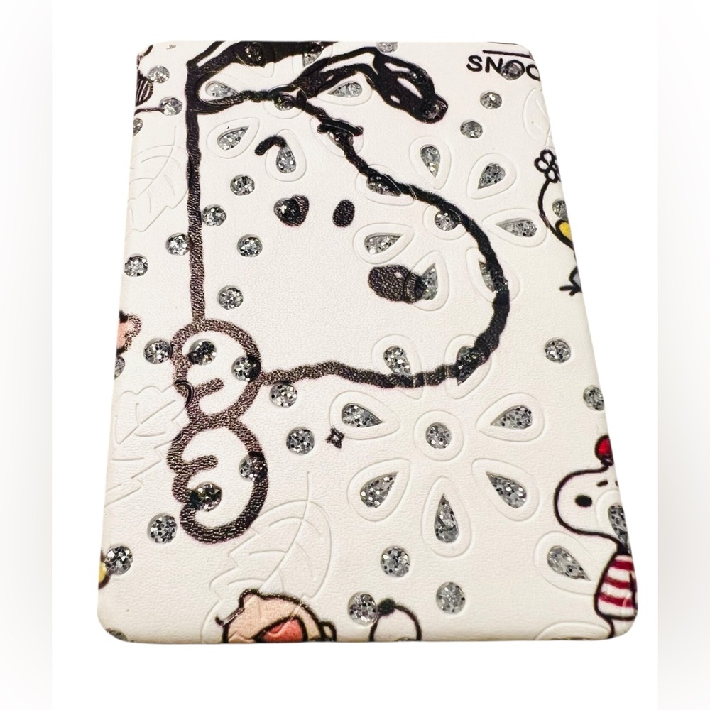 Rectangular Faux Leather Compact Mirror – Beagle Face Design